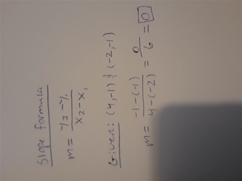 Find the slope of (4,-1)(-2,-1)​-example-1