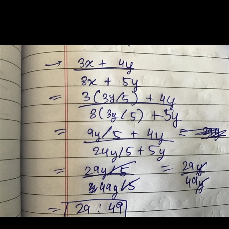 If x:y=3:5 find the ratio 3×+4y:8x +5y​-example-1