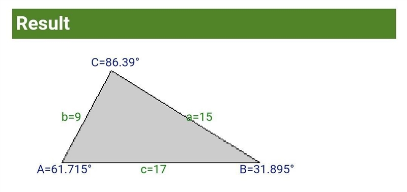 Does 9 in 15 in 17 in make a right triangle-example-1