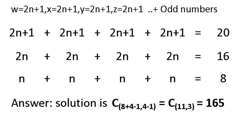 How many ordered quadruples (w, x, y, z) of positive odd integers are there such that-example-1