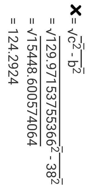 Plz need help Find the missing side. Round to the nearest tenth. х -73° 38-example-1