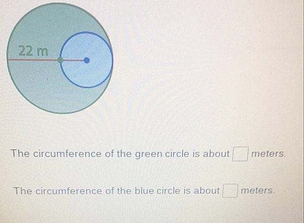 Find the circumference of both circles to the nearest hundredth. The circumference-example-1