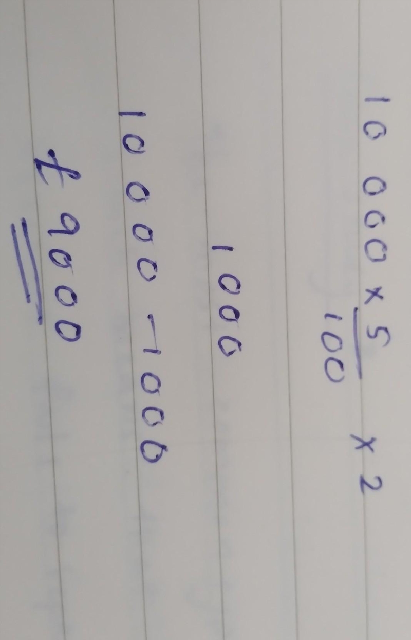 The value of a car has decreases by 5% each year. Sophie bought a car two years ago-example-1