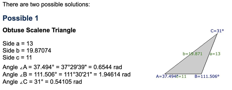 State whether the given measurements determine zero, one, or two triangles. C = 31°, a-example-1