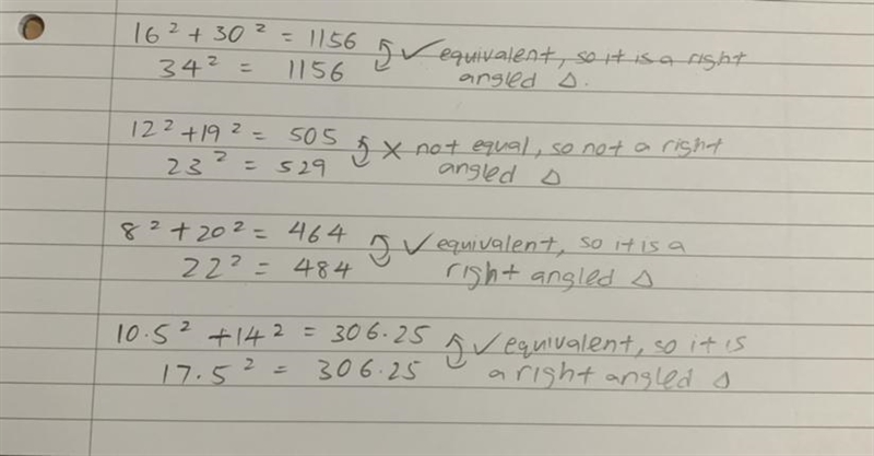 Which side lengths form a right triangle? please help-example-1