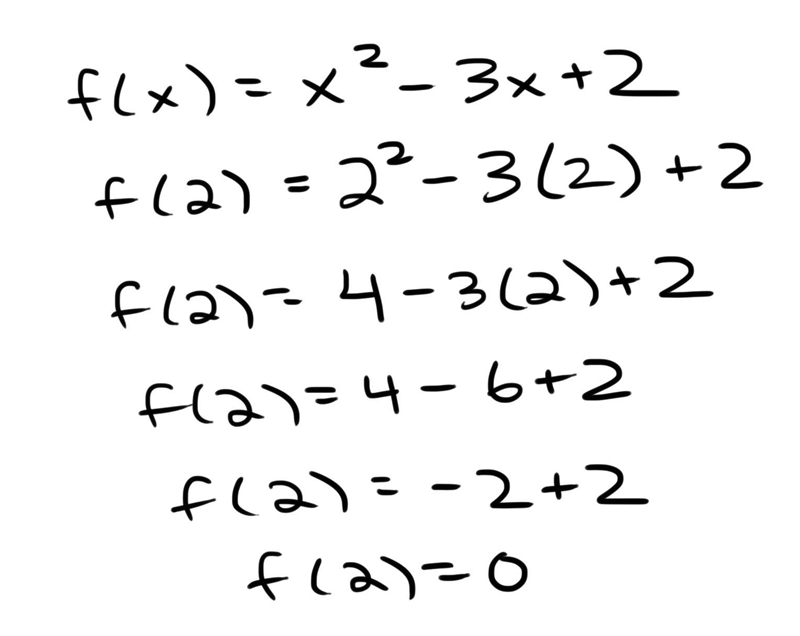 F(x)=x^2-3x+2 find f(2)-example-1