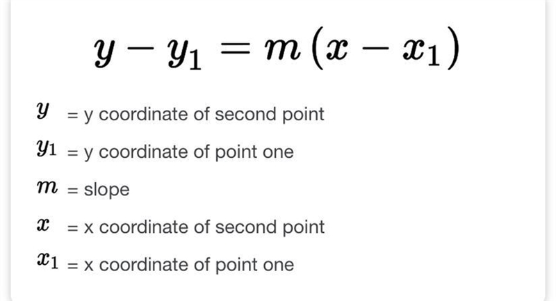 Write a linear equation with a slope of -9/5 and passes through the point (10,-2). Answers-example-1