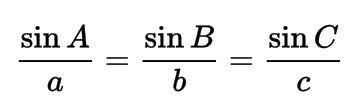 Which of the following equations correctly represents the law of sines?-example-1