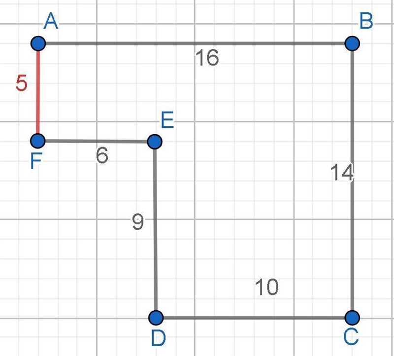 Find the missing side length. Assume that all intersecting sides meet at right angles-example-1