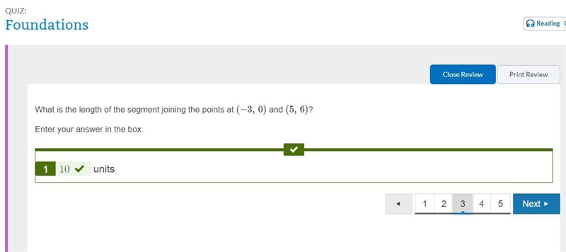 Pwwwweeasee help!! What is the length of the segment joining the points at (−3, 0) and-example-1