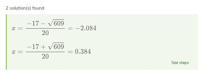 Solve for x with 10x+10 and 17x+8-example-1