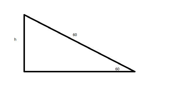 When a child flying a kite has let out 60 meters of string, the string makes an angle-example-1