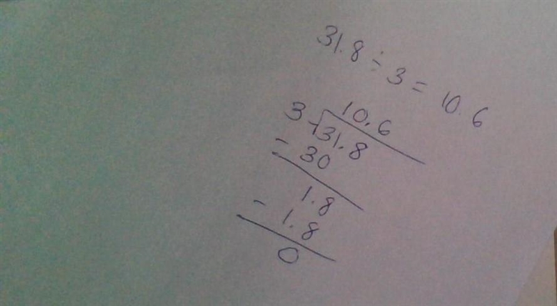 31.8÷3 I know that 31.8÷3 equal 10.6 but why​-example-1