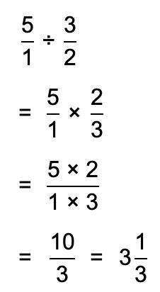 What is 5 divided by 1 1/2?-example-1