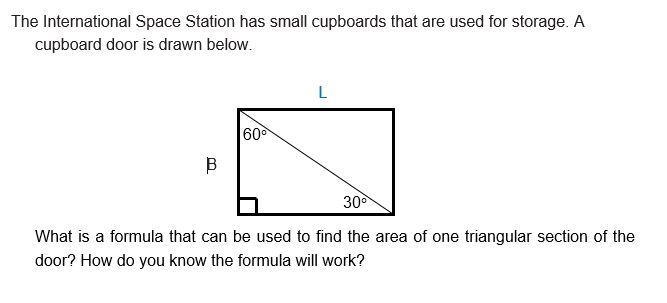 What is a formula that can be used to find the area of one triangular section of the-example-1