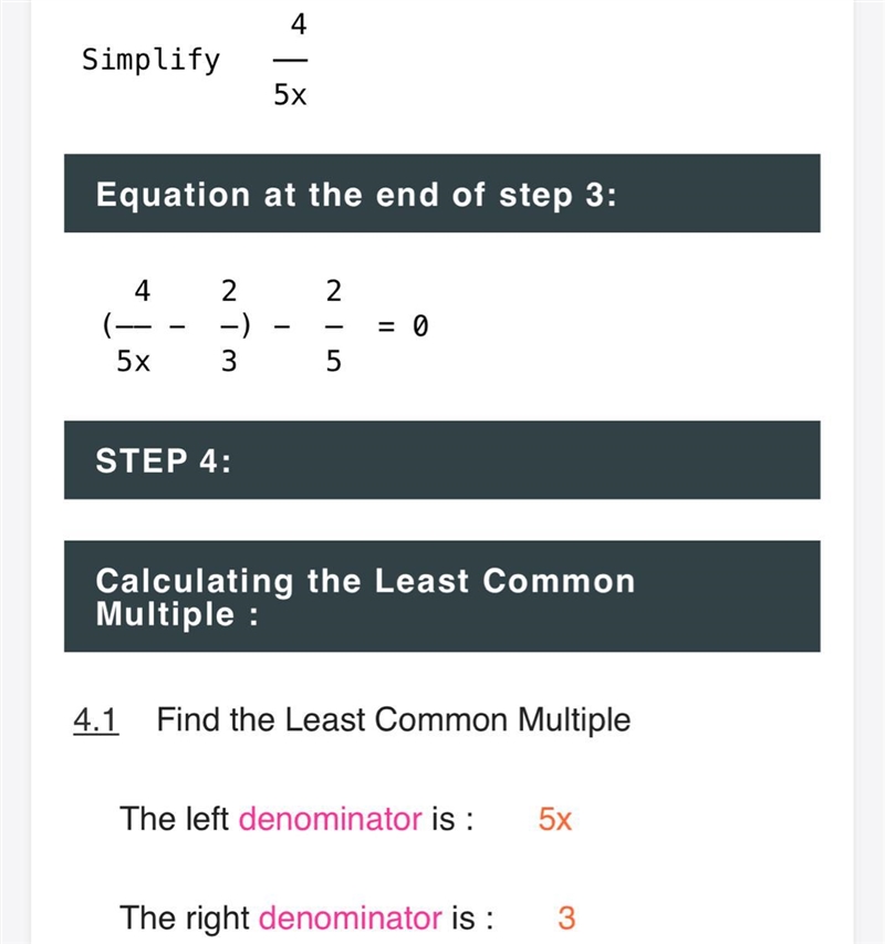 4/5x - 2/3 =2/5 what is x?-example-1