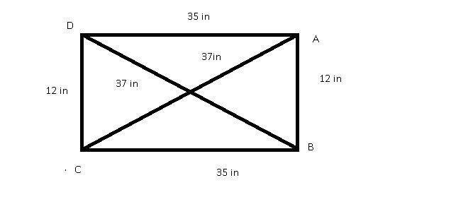 In the frame ABCD, AB = 12 inches, BC = 35 inches, CD = 12 inches, DA = 35 inches-example-1