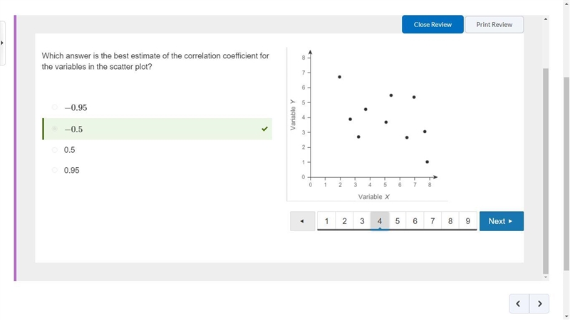 Help me ASAP!! Which answer is the best estimate of the correlation coefficient for-example-1