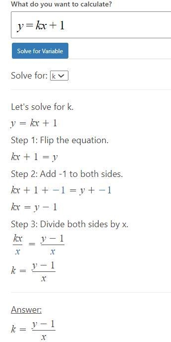 I NEED THIS ASAP! Graph the equation y = k x + 1 if it is known that the point M belongs-example-1