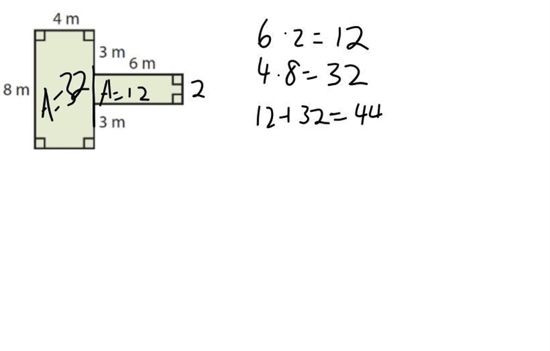 Find the area of the figure below-example-1