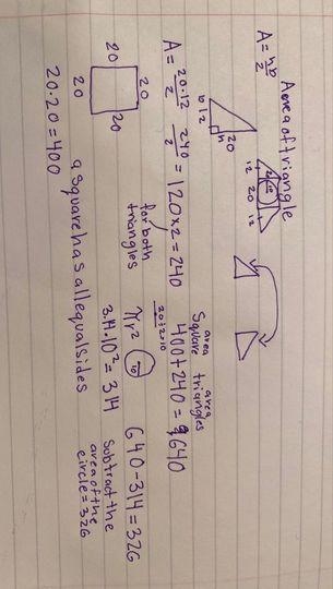 Find the area of the shaded region. Use 3.14 for pi.-example-1