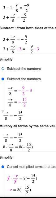 3-r/8=-9/2 How do you solve this?-example-1