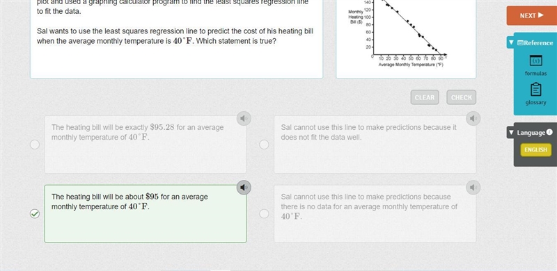 Sal recorded the cost of his monthly home heating bill and the corresponding average-example-1