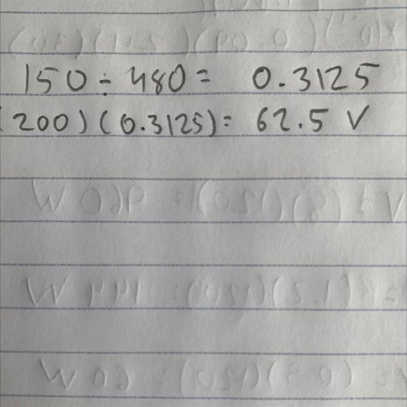 Voltage (V), varies directly with resistance (R) in a circuit. If the voltage is 150 volts-example-1