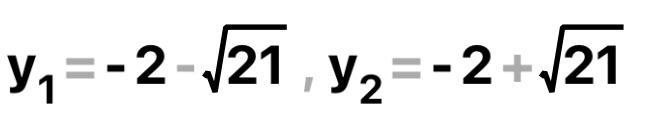 Solve this quadratic equation using the quadratic formula (3 - y)(y + 4) = 3y - 5-example-1