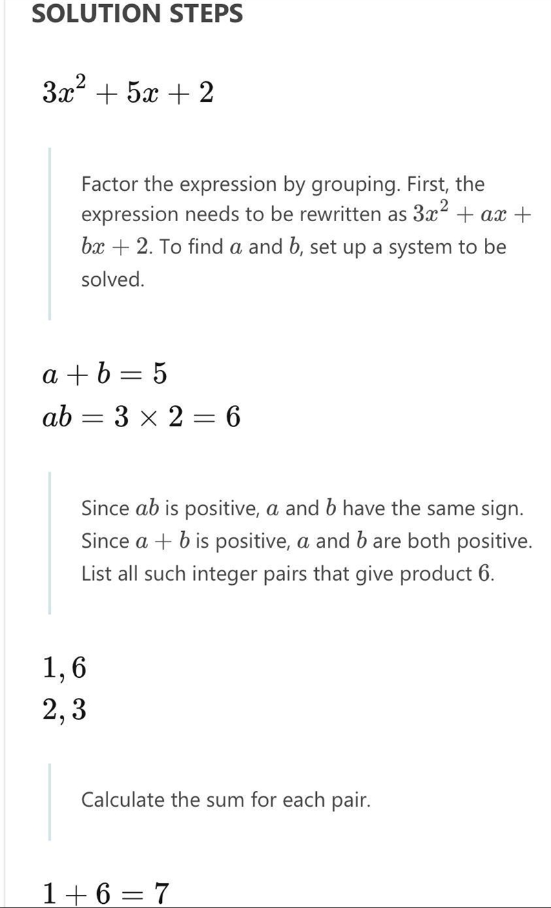 Please Explain, in detail, the steps on how to factor the following trinomial: 3x-example-3