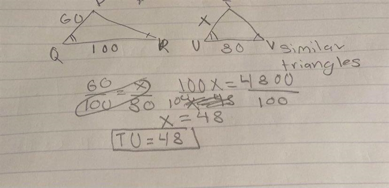 What is the length of TU?-example-1