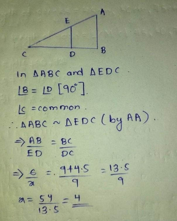 Find the lenght of x-example-1