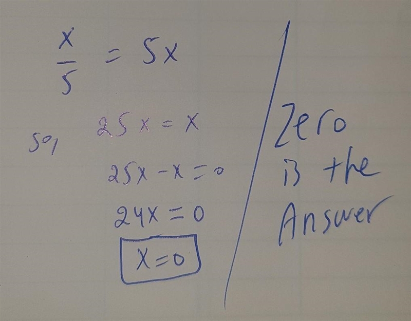 The result when a number divided by 5 is equal to the result when the same number-example-1