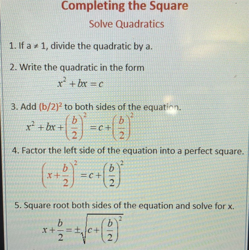 Help ASAP!!! Solve the equation by completing the square. Show your reasoning. (Step-example-1