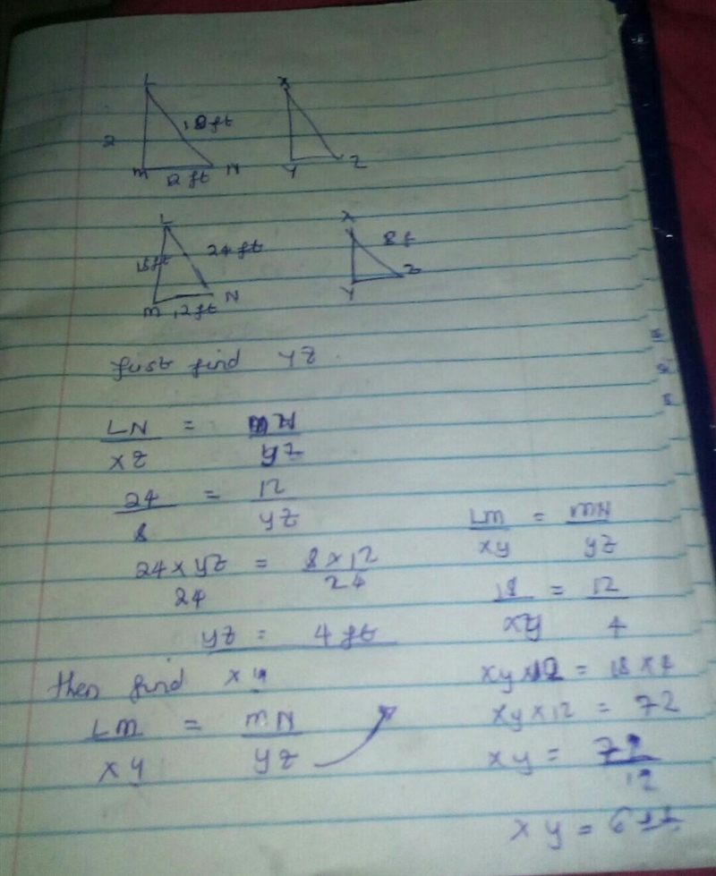 Find the length of XY-example-1