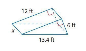 A bicycle ramp used for competitions is a triangular prism. The volume of the ramp-example-1