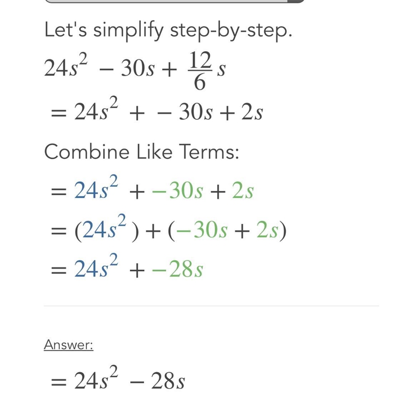 24s2 - 30s + 12 ÷ 6s​-example-1