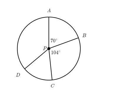 What is the arc measure, in degrees, of major arc \stackrel{\large{\frown}}{ADC} ADC-example-1