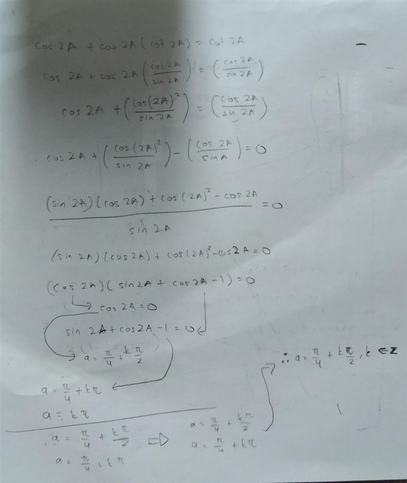 COS2A+ cos2 A cot2A =cot 2 A-example-1