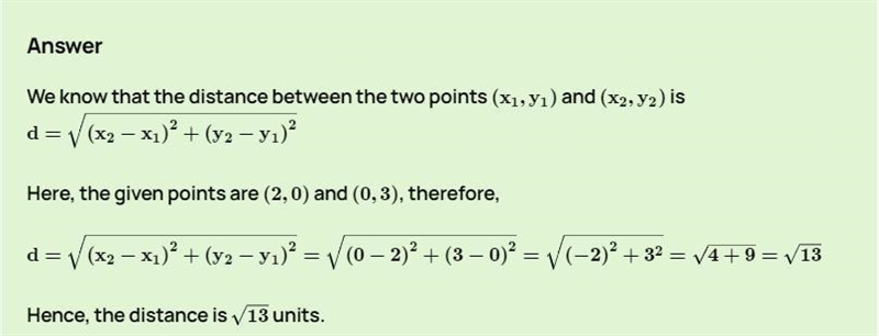 Find the distance between the pair of points (2,6) and (0,-3)-example-1