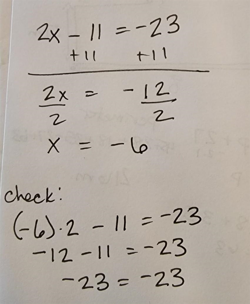 16) The difference between twice a number and 11 is -23.-example-1