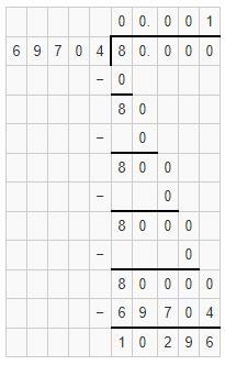 Whats the answer to 0.8 divided by 697.04 show work please.-example-1
