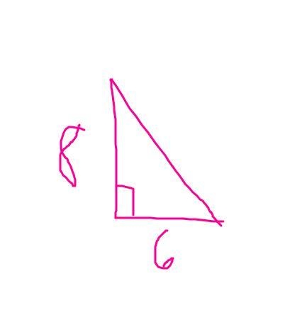 The area of right angled triangle with its legs are 6cm and 8cm is equal to​-example-1