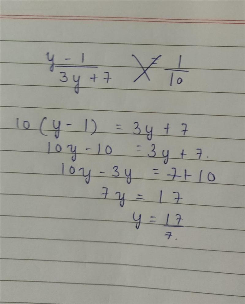 5x-5 / x-2 = 1/3 solve for x-example-4