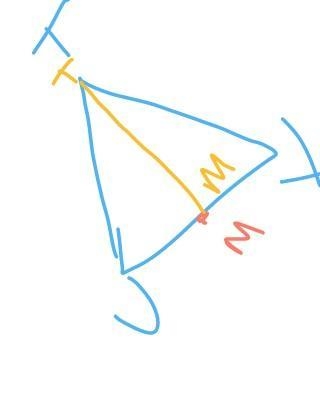 (a) Construct, using a compass and straightedge, the midpoint of UV and label it M-example-2