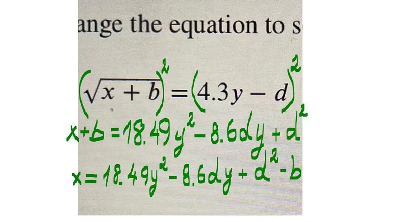 Rearrange the equation to solve for x. Do not round any value in the answer.-example-1