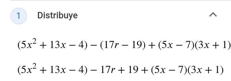 Type the correct answer in each box. Use numerals instead of words, Simplify the following-example-2