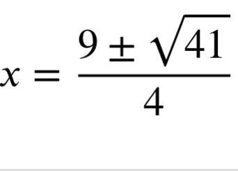 HELP PLEASE IS IMPORTANT! Solve the equation by using the Quadratic Formula. 2x^2 =9x-example-1