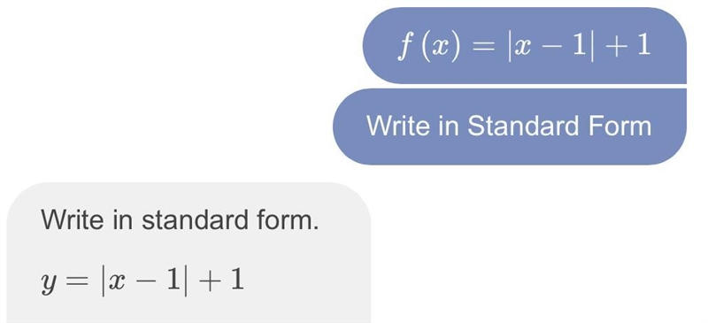 Solve the system of equations , g(x) = 3x + 2 and f(x) = |x-1|+1-example-2