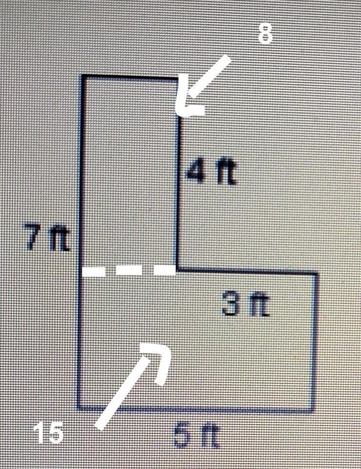 What is the area of the following shape​-example-1